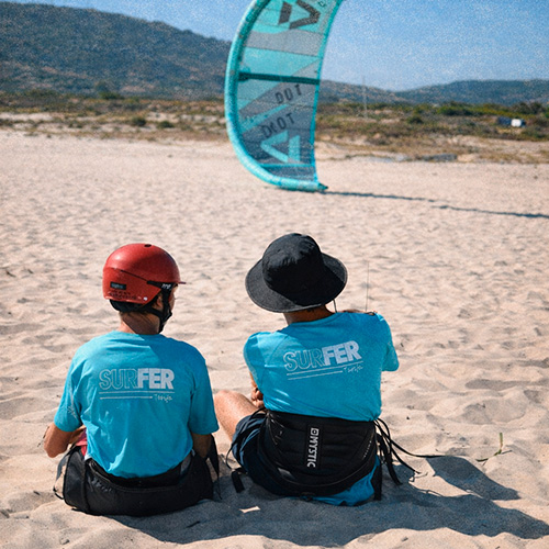 cursos kitesurf tarifa alumna playa